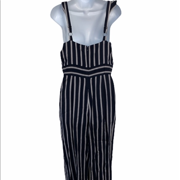 Parker Multi Stripe Navy Blue white Romper - Picture 7 of 12